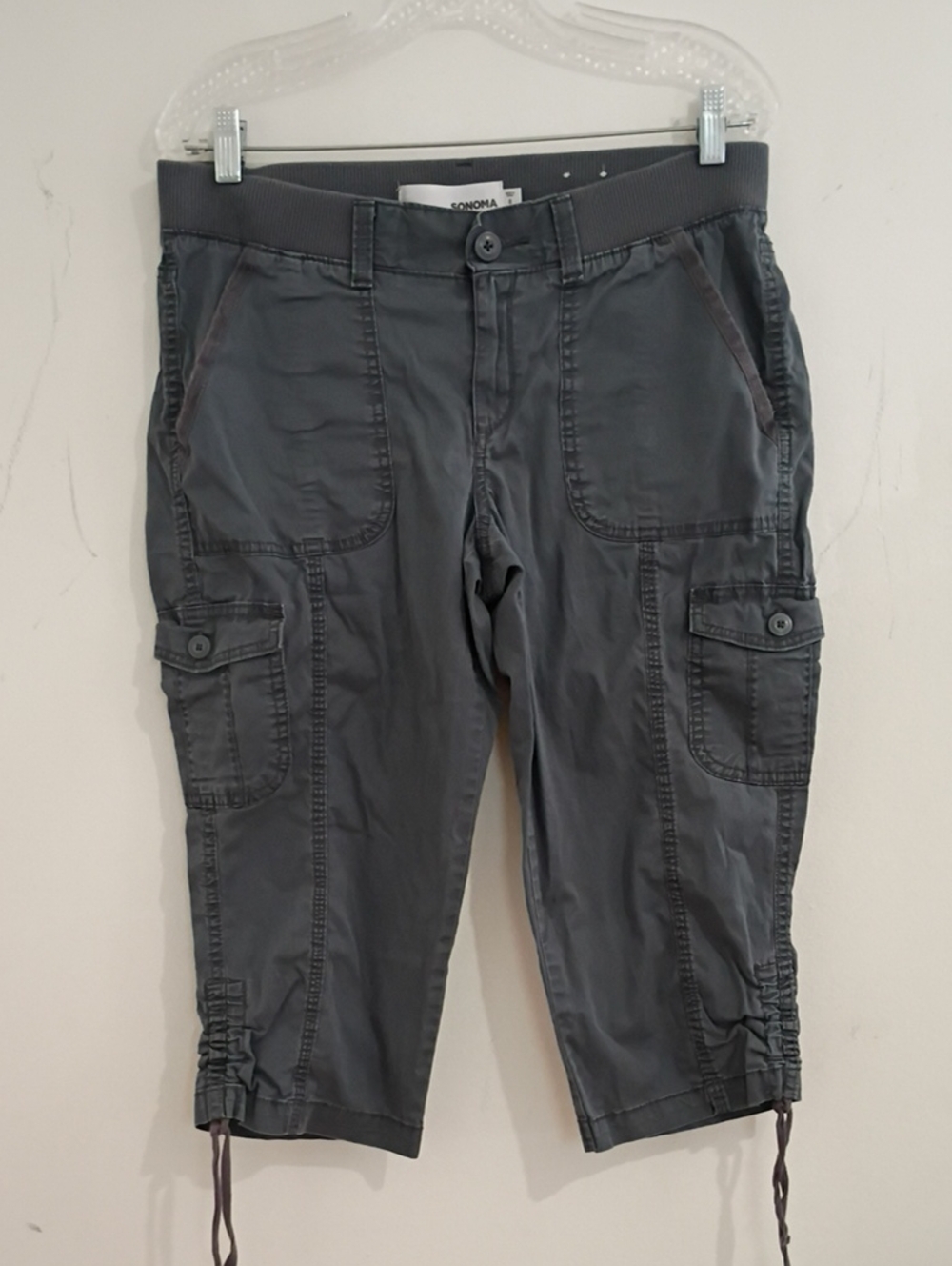 Sonoma Gray Women's Cargo Capris